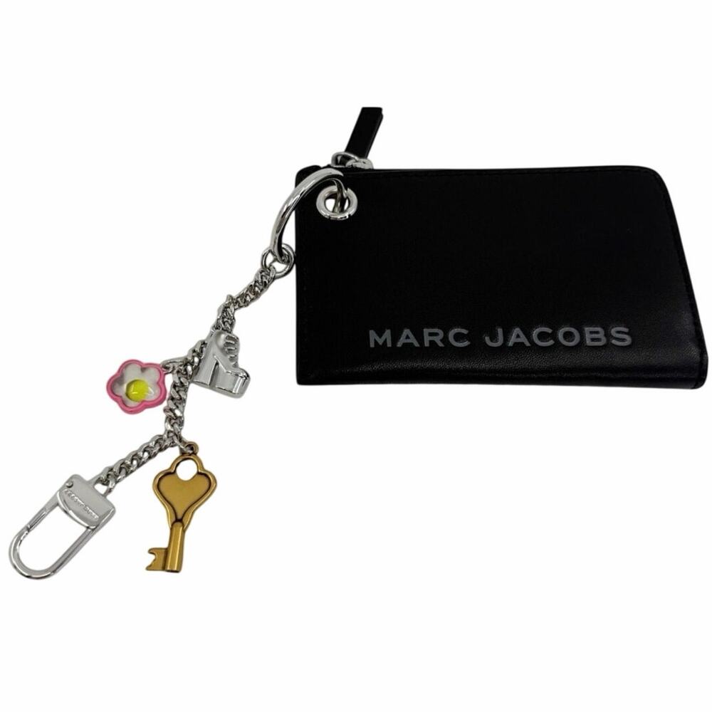 Marc Jacobs Leather Charm Wallet Black